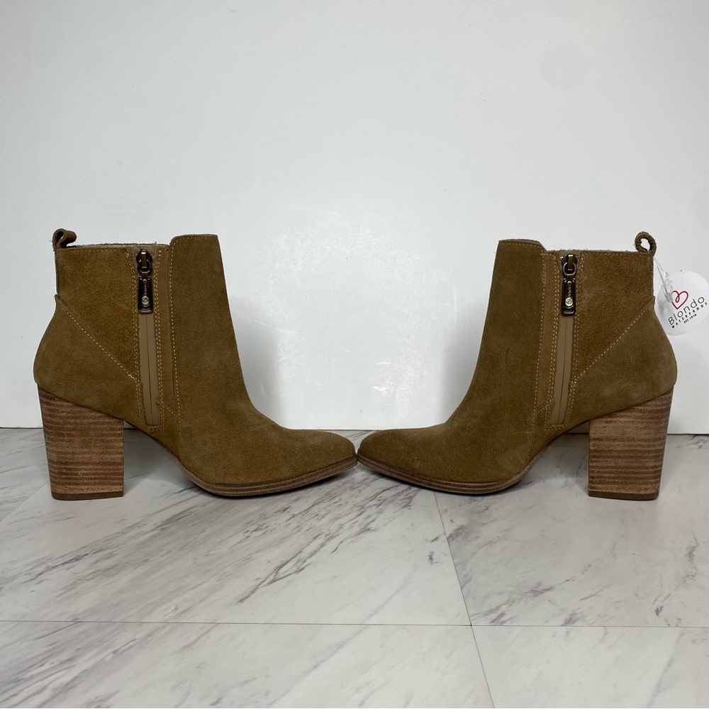 New! Blondo Reese Waterproof Suede Bootie 7M - Picture 5 of 15